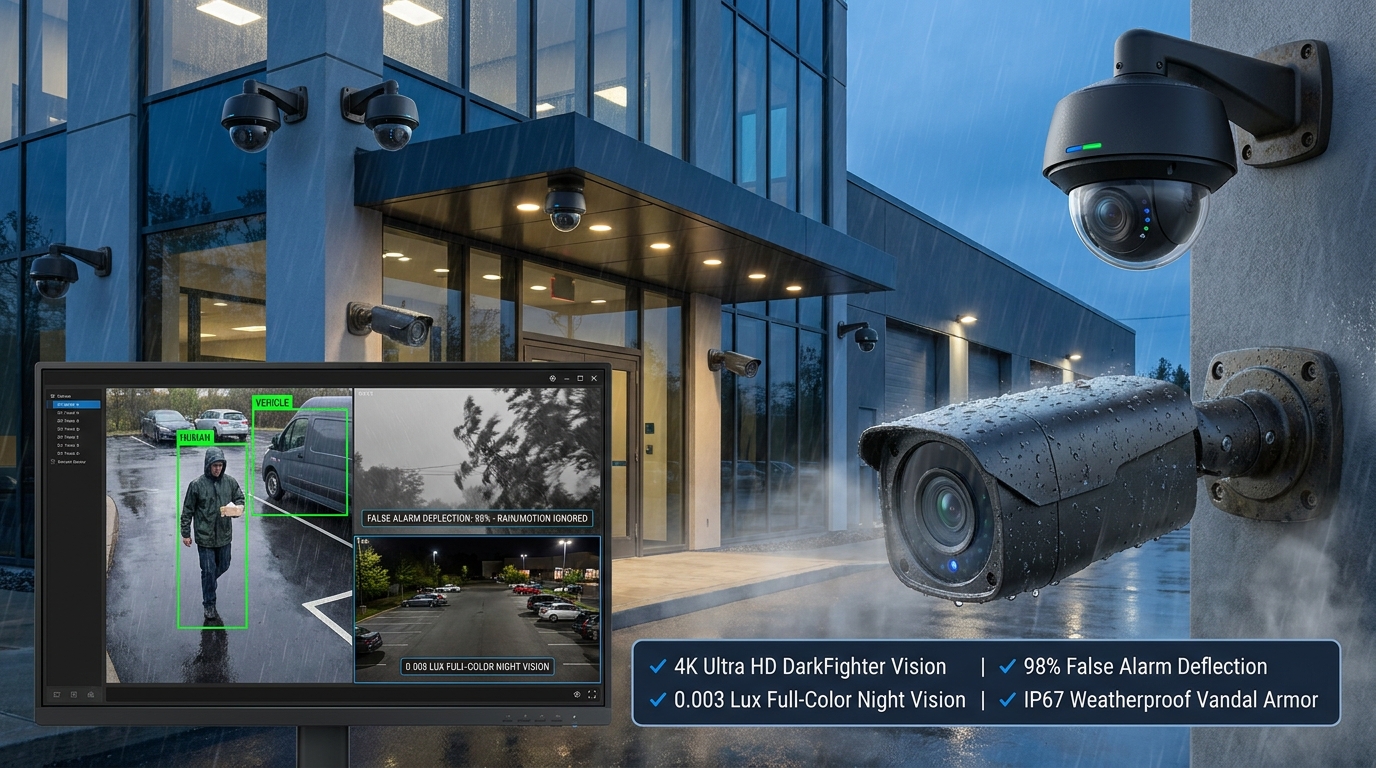 AI 4K CCTV Camera System Microlines Infotech