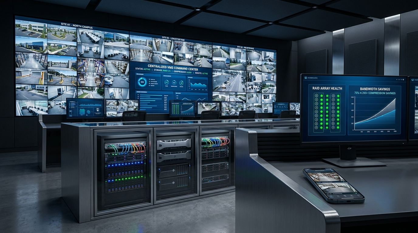 NVR Storage Rack VMS Video Wall Microlines Infotech
