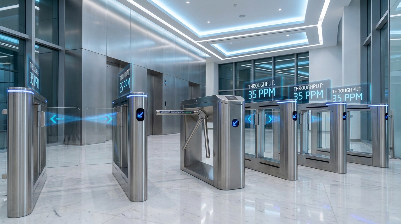 Stainless Steel Turnstile Gate Microlines Infotech