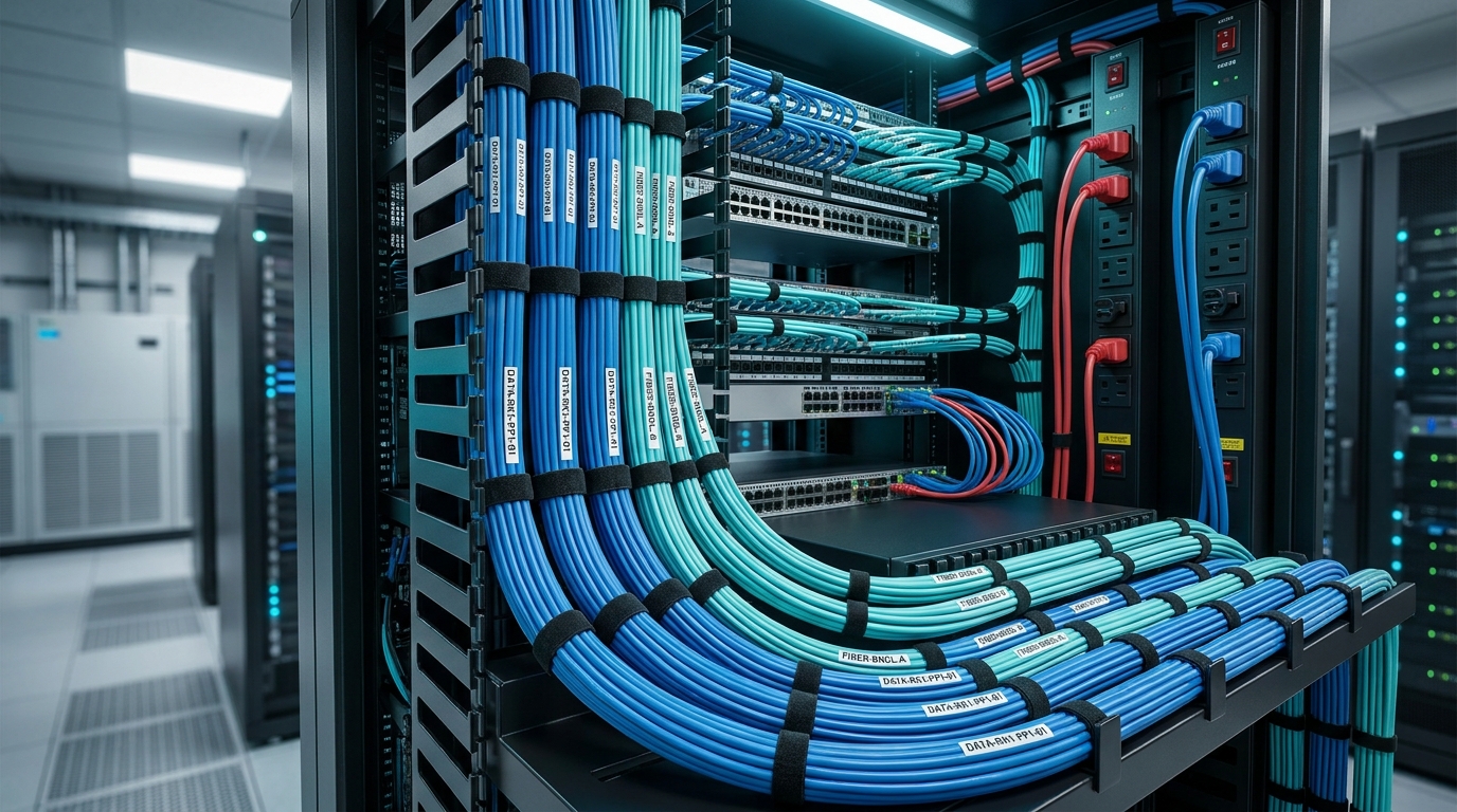 Server Rack Patch Panel Cable Dressing Microlines Infotech