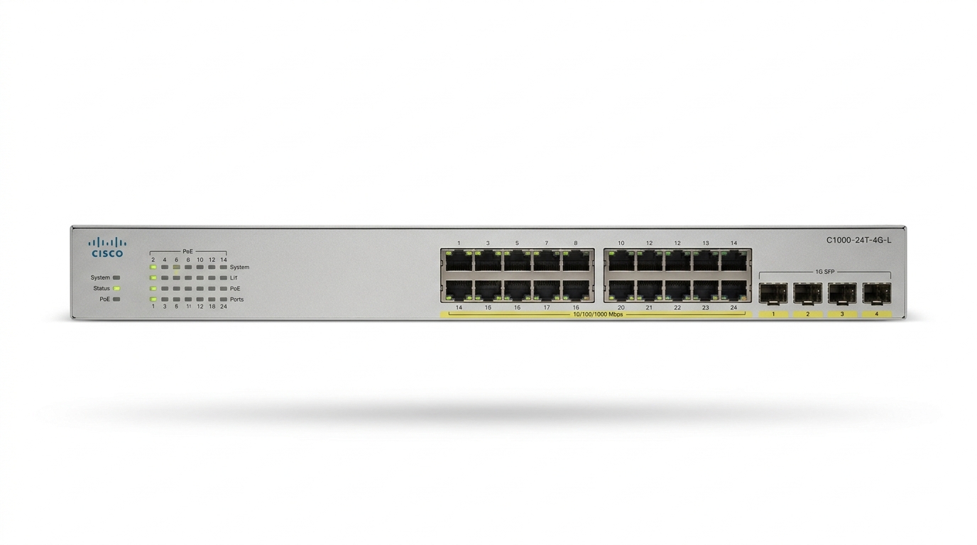 Cisco Catalyst C1000-24T-4G-L 24-Port Gigabit Ethernet Switch