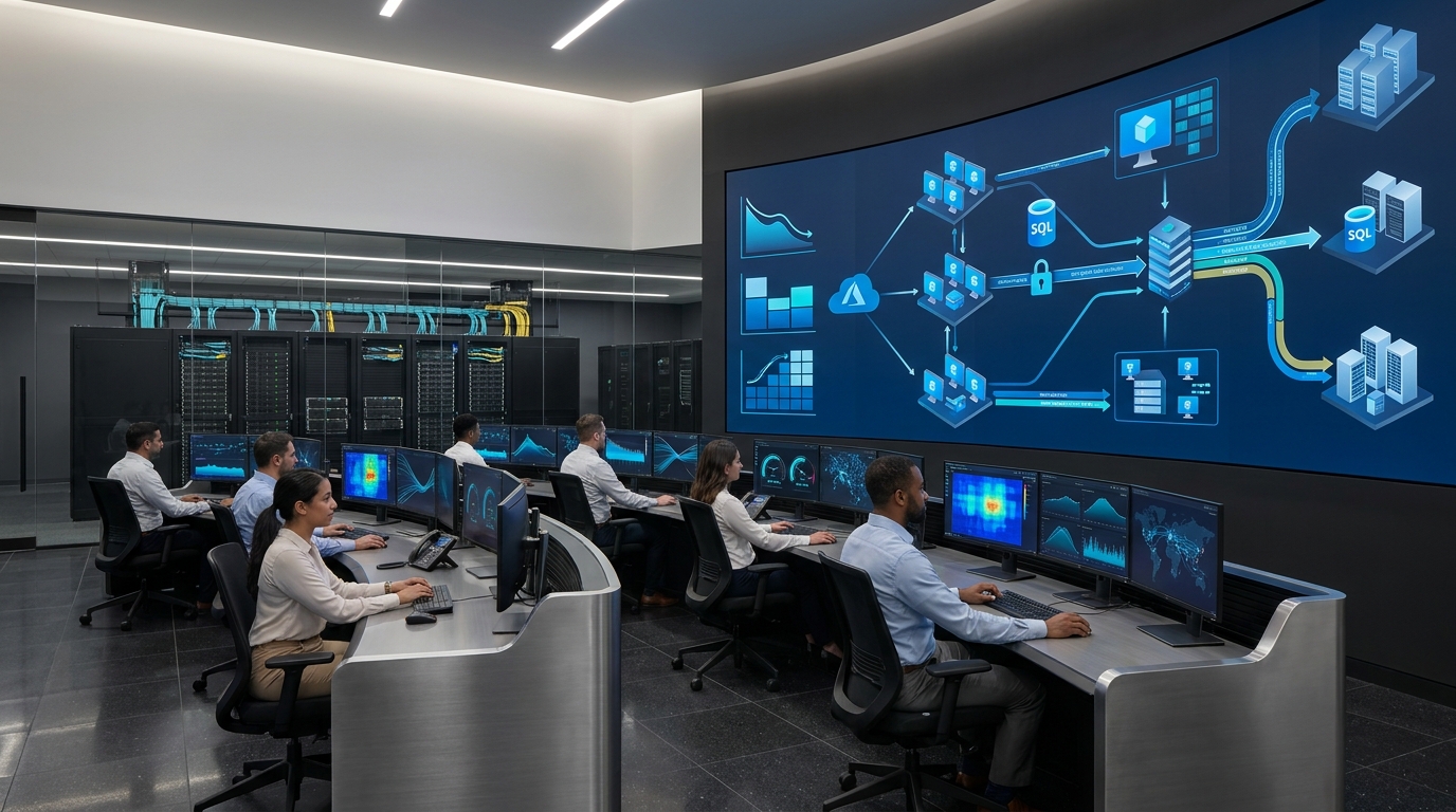24/7 Managed Azure Cloud NOC Monitoring Command Center