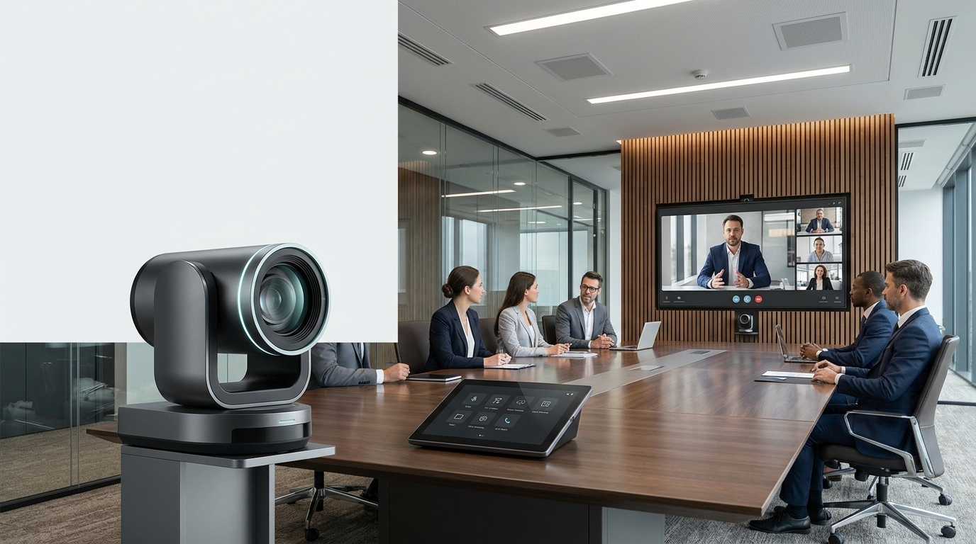 4K Optical PTZ Camera & AI Auto-Framing Visual Telemetry
