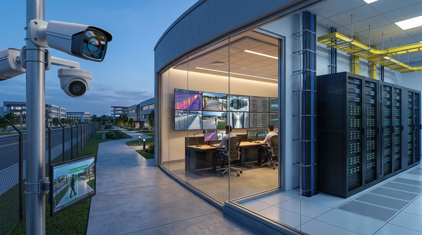 Enterprise Video Management System (VMS) Control Room Array
