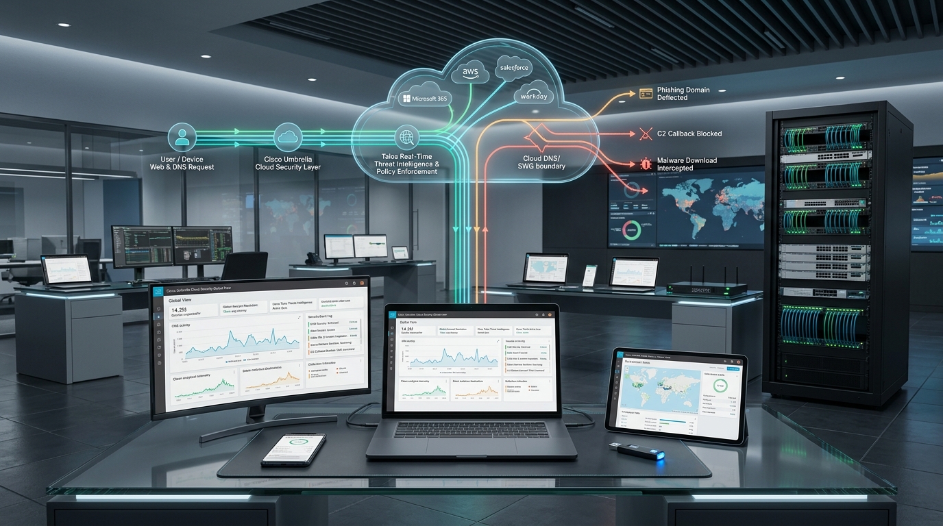 Cisco Umbrella Cloud DNS & Web Gateway Security Console