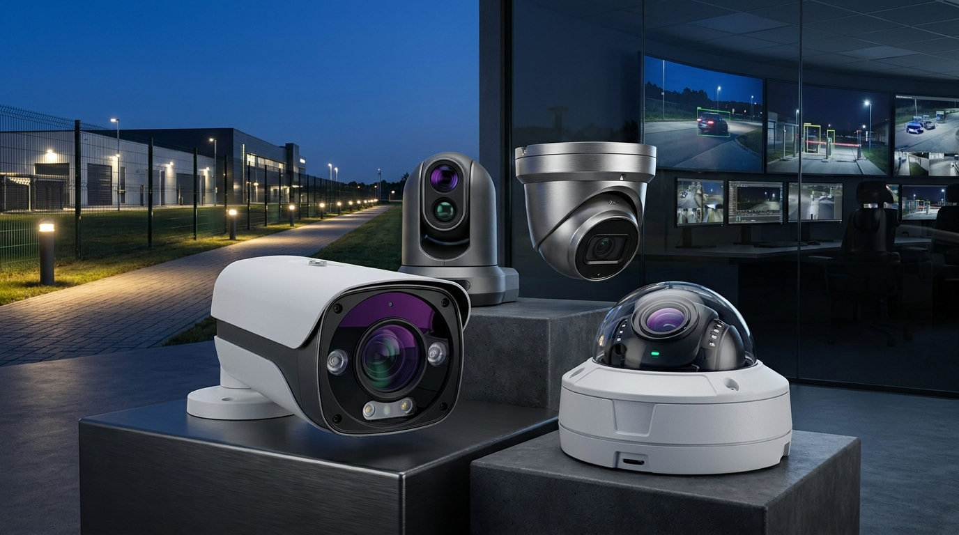 4K IP CCTV Camera Dome mounted in Enterprise Corridor