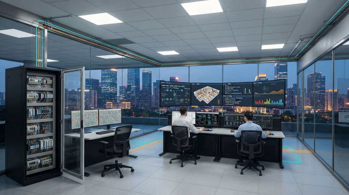 Smart Building BMS SCADA Command Center Dashboard