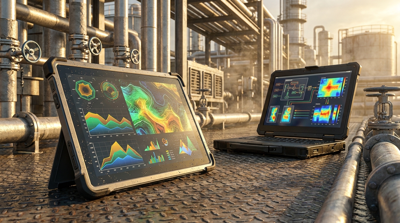 Rain and Water Splash Resistant Industrial Rugged Tablet