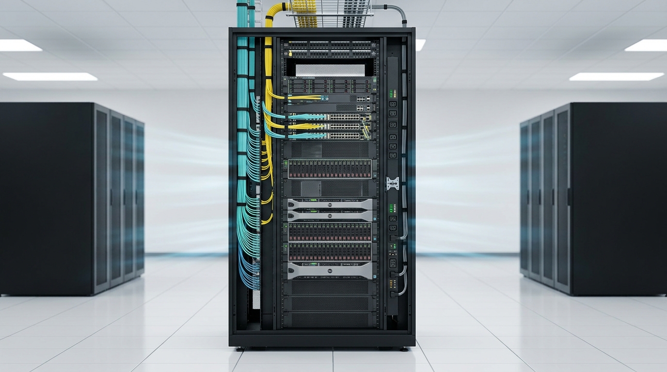 Zero-U Vertical Cable Management and Patching Array