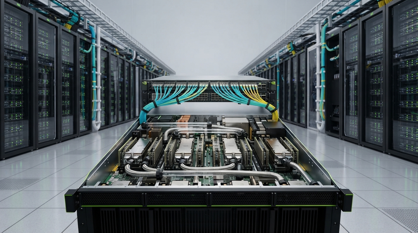 High-Density Liquid Cooled NVIDIA H100 GPU AI Supercomputing Server Rack