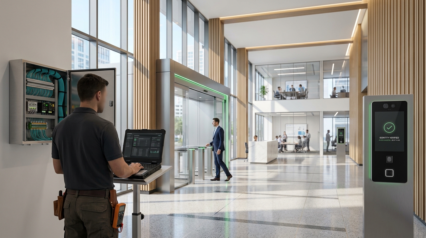 Biometric Access Control Turnstile