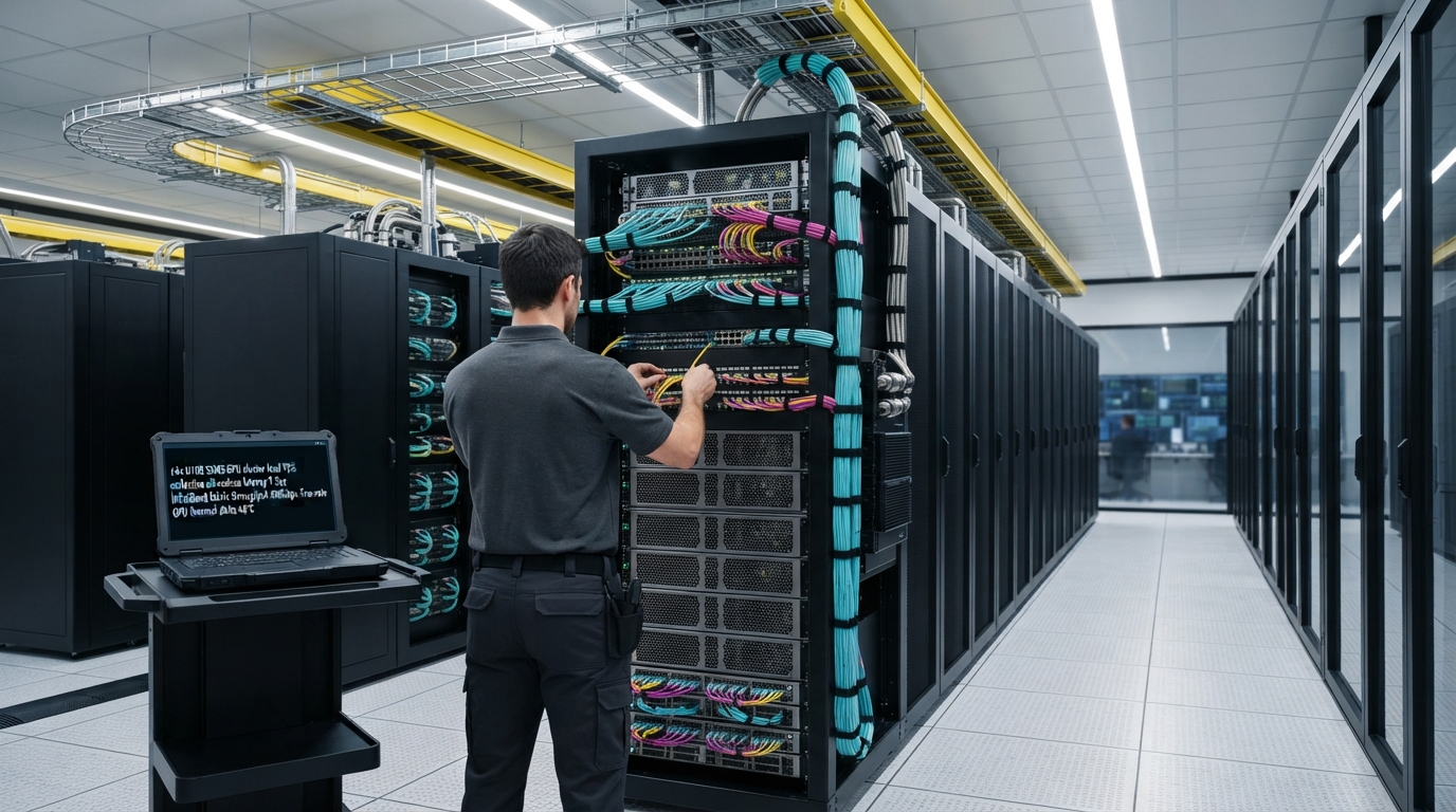 NVIDIA H100 GPU AI Server Rack