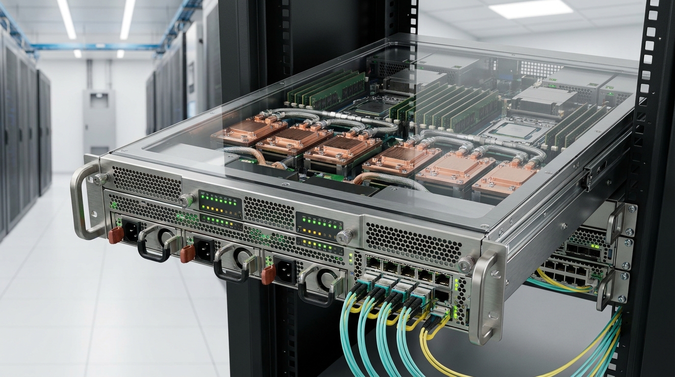 NVIDIA H100 GPU AI Server Rack
