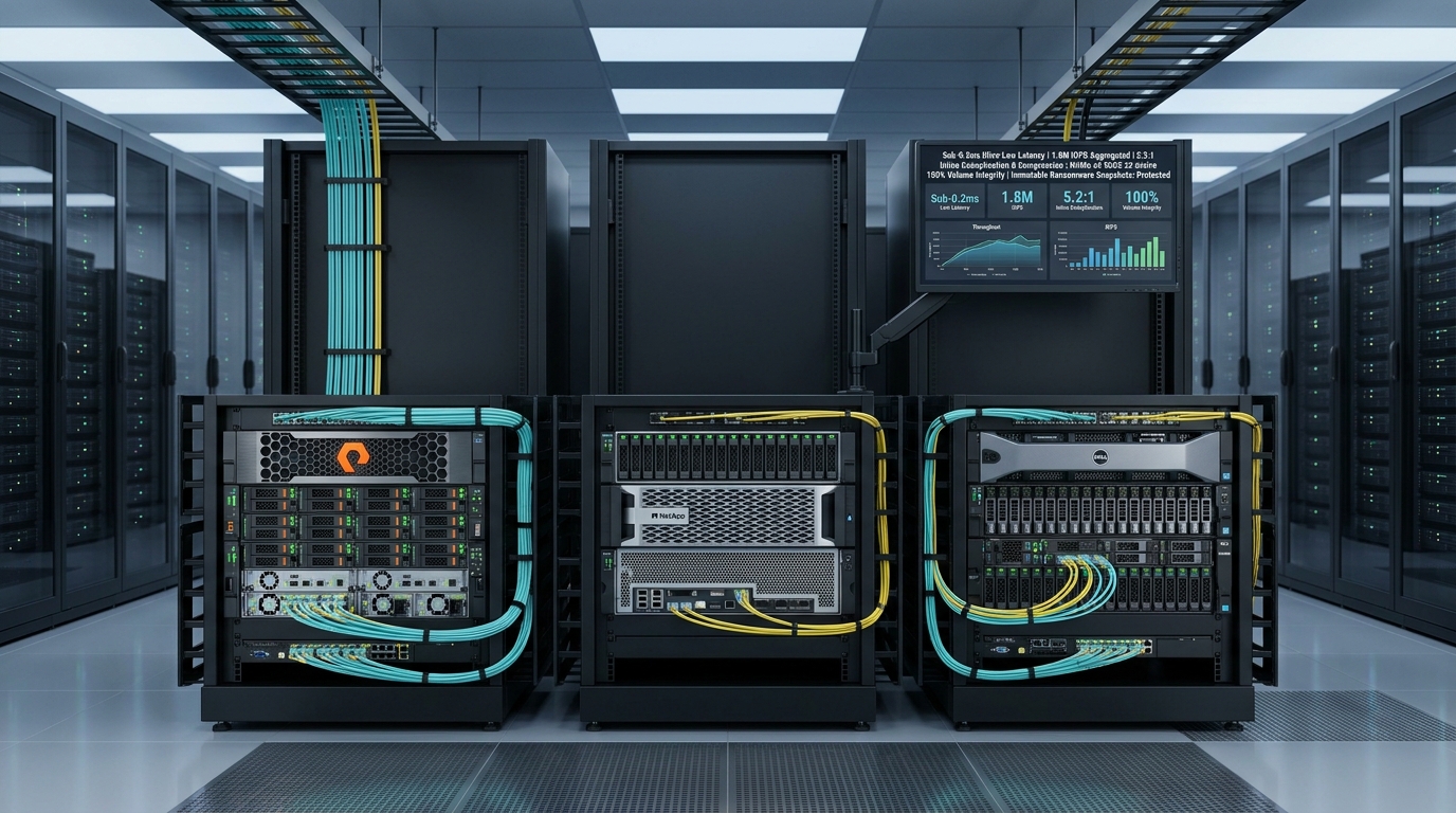 High-Speed NVMe Flash SAN Storage Array Enclosure