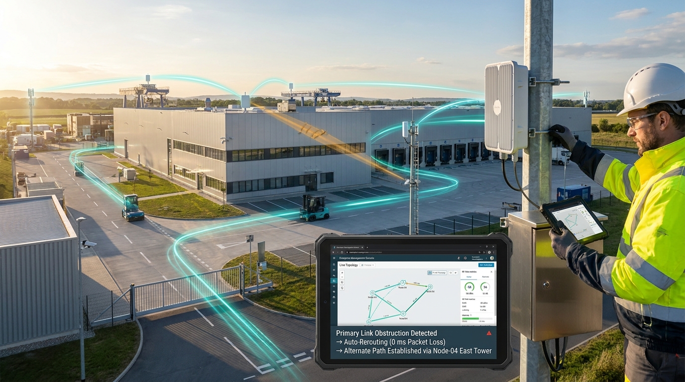 Industrial Plant & Campus Outdoor Wireless Mesh Network